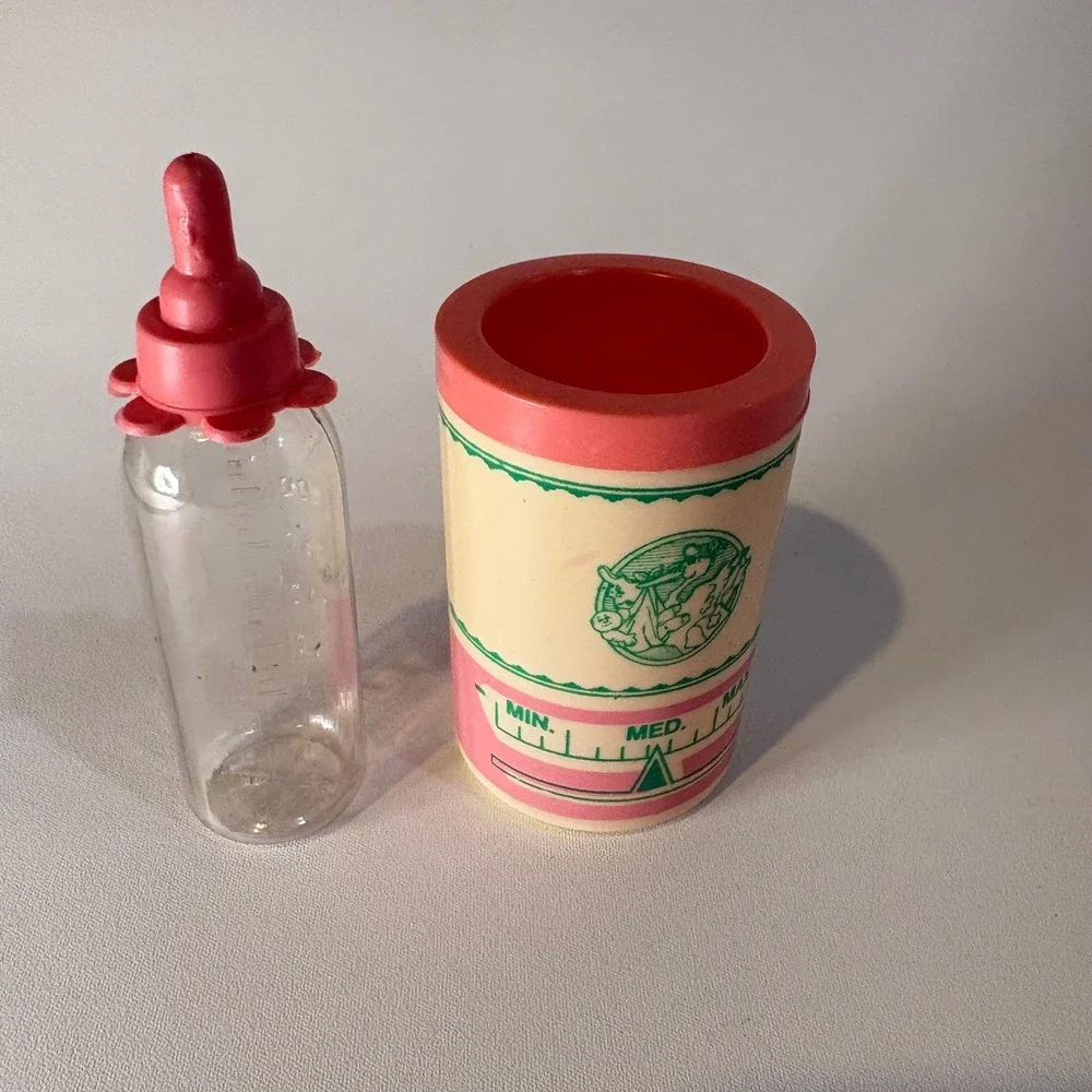 Vintage Cabbage Patch Kids Doll Bottle and Bottle Warmer Accessory Set 1980s